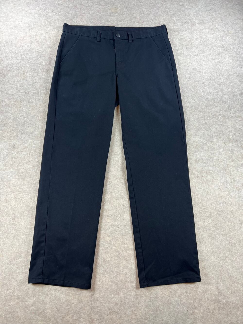 Dickies Straight Leg Work Uniform Pants Black Men's Size 36x32